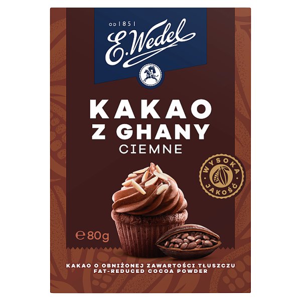 E. Wedel Kakao z Ghany ciemne 80 g