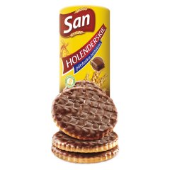 San Holenderskie Herbatniki półsłodkie oblane czekoladą mleczną 188 g