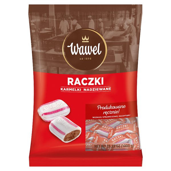 Wawel Raczki Karmelki nadziewane 1000 g