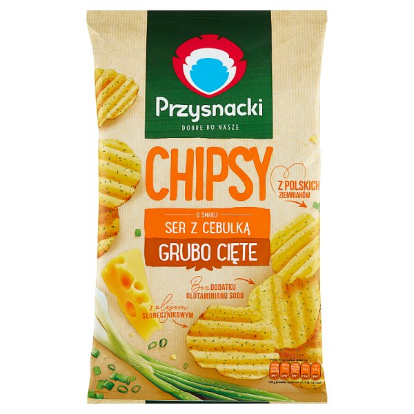 Przysnacki Chipsy o smaku ser z cebulką 135 g