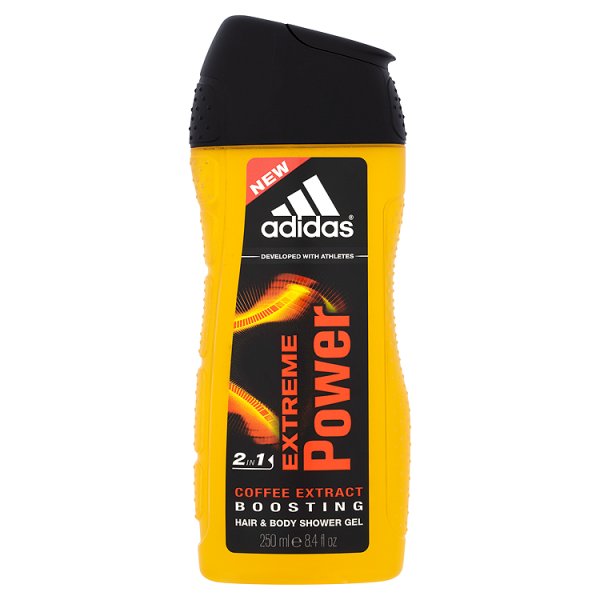 Adidas 2 in 1 Extreme Power Żel pod prysznic do mycia ciała i włosów dla mężczyzn 250 ml