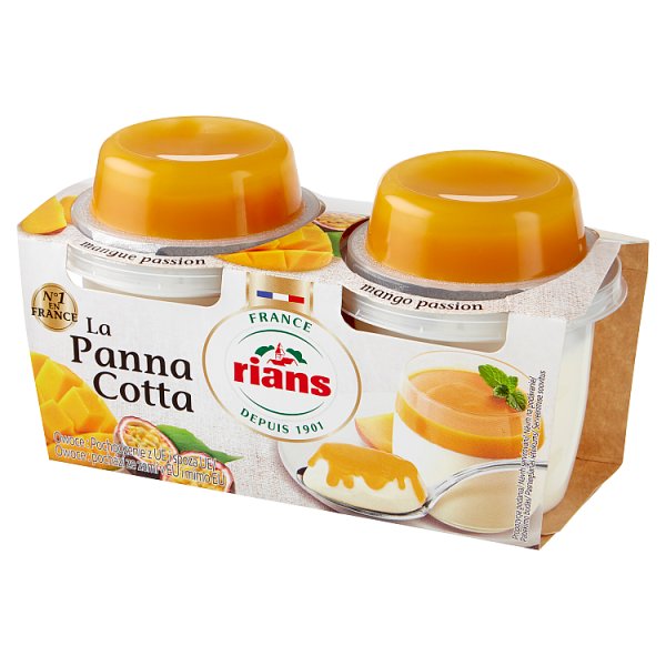 Rians Mleczne desery i sos z mango i marakui 240 g (2 sztuki)
