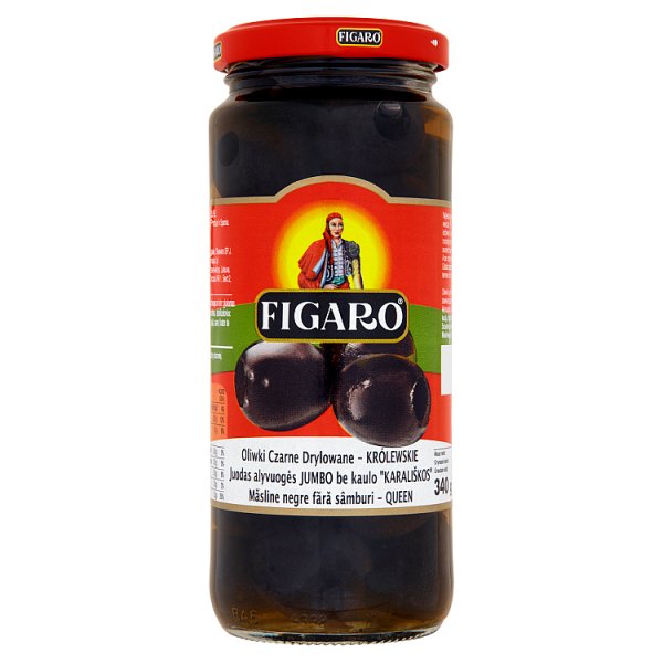 Figaro Oliwki czarne królewskie drylowane 340 g