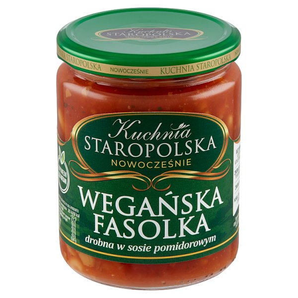 Kuchnia STAROPOLSKA Wegańska fasolka drobna w sosie pomidorowym 500 g