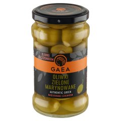 Gaea Oliwki zielone marynowane z czosnkiem 295 g