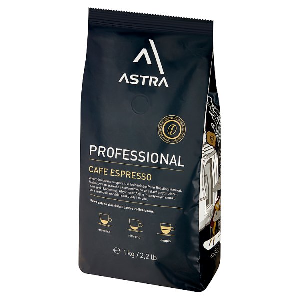 Astra Professional Cafe Espresso Kawa palona ziarnista 1 kg