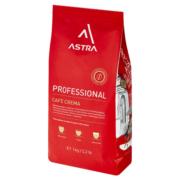 Astra Professional Cafe Crema Kawa palona ziarnista 1 kg