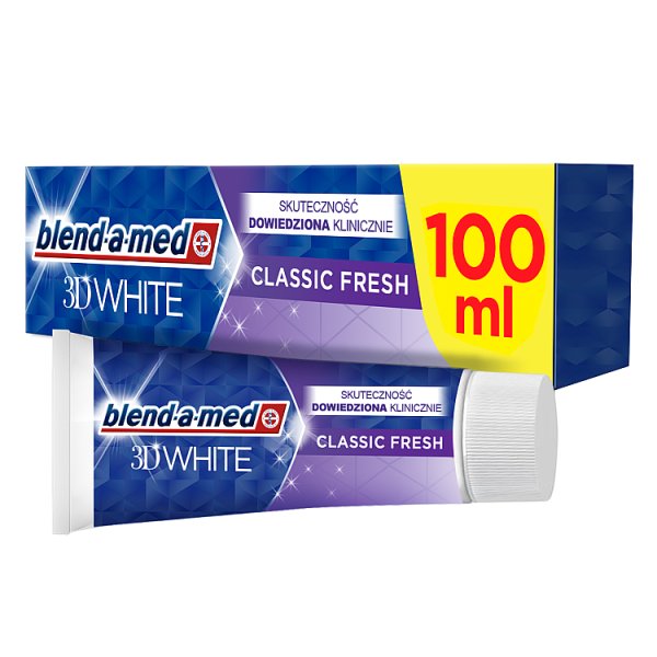 Blend-a-med 3D White Classic Fresh Pasta do zębów 100 ml