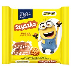 E. Wedel Szyszka Czekolada mocno mleczna z karmelizowanym ryżem preparowanym 38 g
