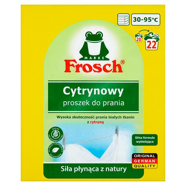 Frosch Proszek do prania cytrynowy 1,45 kg (22 prania)