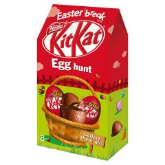 KitKat Egg Hunt Pusta figura z mlecznej czekolady z chrupkami zbożowymi 120 g (8 x 15 g)