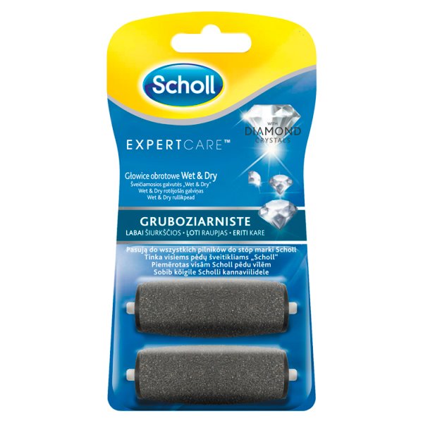 Scholl Expert Care Wet &amp; Dry Głowice obrotowe 2 sztuki