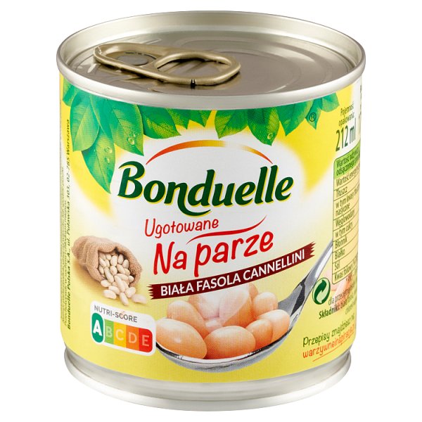 Bonduelle Ugotowane na parze Biała fasola Cannellini 175 g