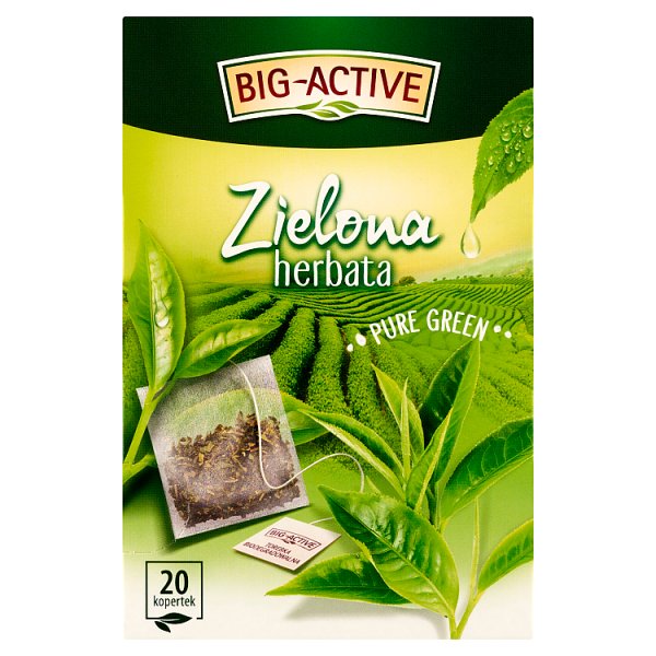 Big-Active Pure Green Zielona herbata 30 g (20 x 1,5 g)