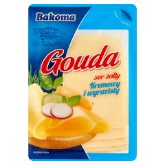 Bakoma Ser żółty gouda 135 g