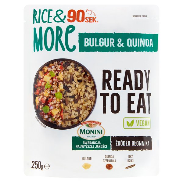 Monini Rice &amp; More Miks kaszy bulgur komosy ryżowej i ryżu 250 g