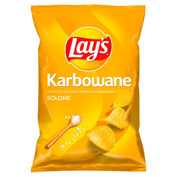 Lay&#039;s Chipsy ziemniaczane karbowane solone 130 g