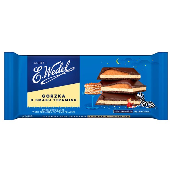 E. Wedel Czekolada gorzka o smaku tiramisu 100 g