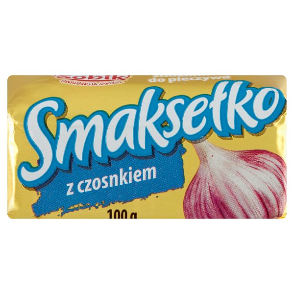 Sobik Smaksełko Mix tłuszczowy do smarowania z czosnkiem 100 g