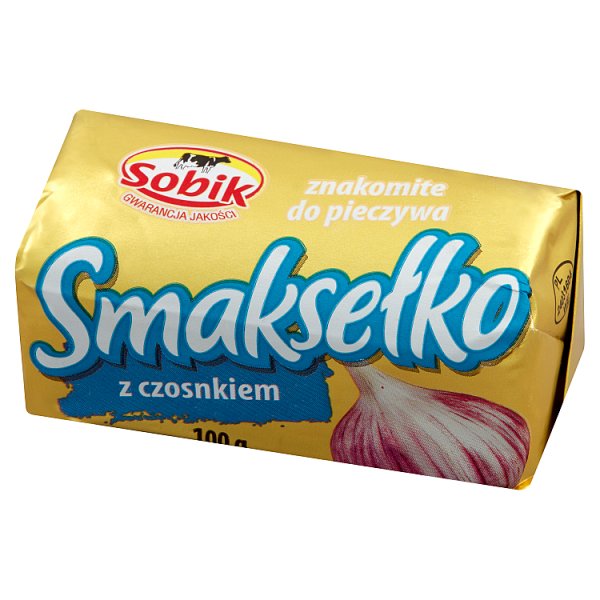 Sobik Smaksełko Mix tłuszczowy do smarowania z czosnkiem 100 g