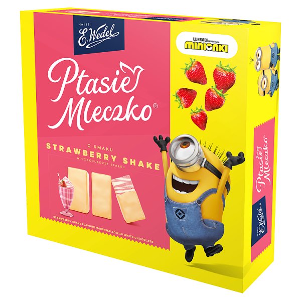 E. Wedel Ptasie Mleczko o smaku Strawberry Shake 360 g