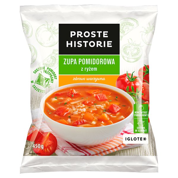 Proste Historie Zupa pomidorowa z ryżem 450 g