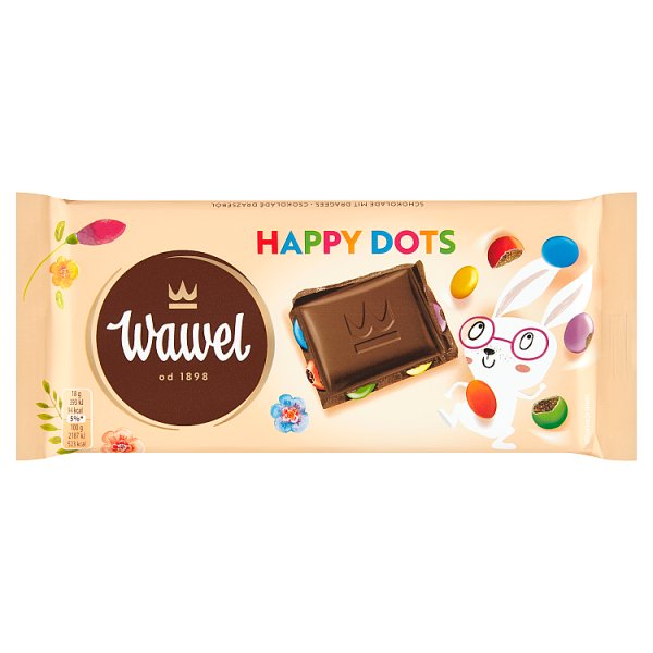 Wawel Happy Dots Czekolada deserowa 90 g