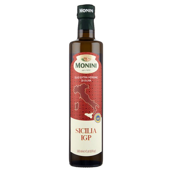 Monini Sicilia Oliwa z oliwek najwyższej jakości z pierwszego tłoczenia 500 ml
