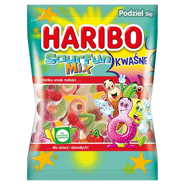 Haribo Sour Fun Mix Żelki kwaśne 160 g