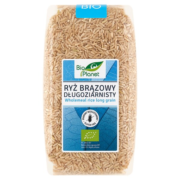 Bio Planet Ryż brązowy długoziarnisty 500 g