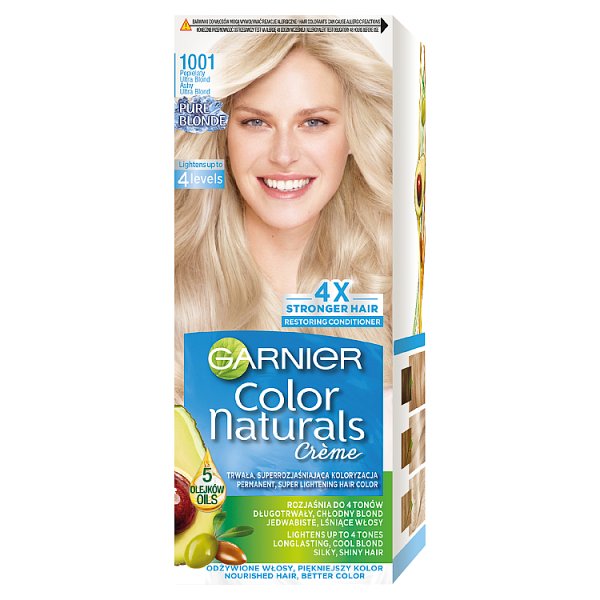 Garnier Color Naturals Crème Farba do włosów popielaty ultra blond 1001