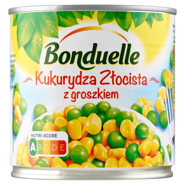 Bonduelle Kukurydza złocista z groszkiem 340 g