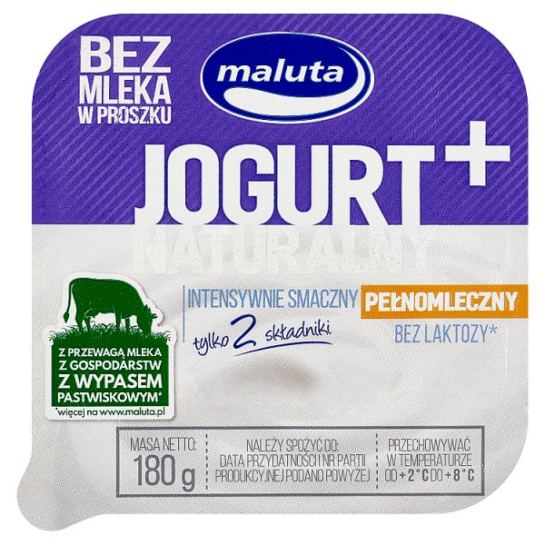 Maluta Jogurt naturalny pełnomleczny 180 g