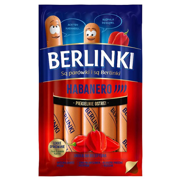 Parówki Berlinki Habanero 