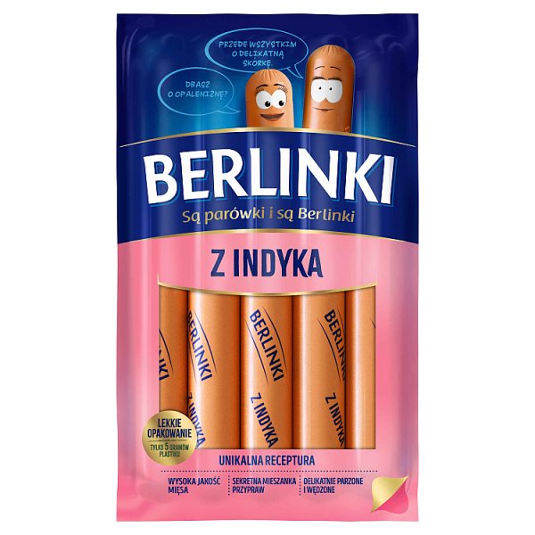 Parówki Berlinki z indyka 