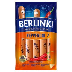 Parówki berlinki peperoni 250g 