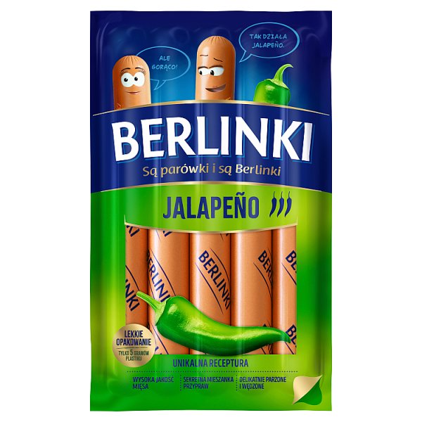Parówki Berlinki Jalapeno 