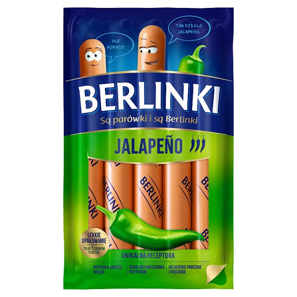 Parówki Berlinki Jalapeno 