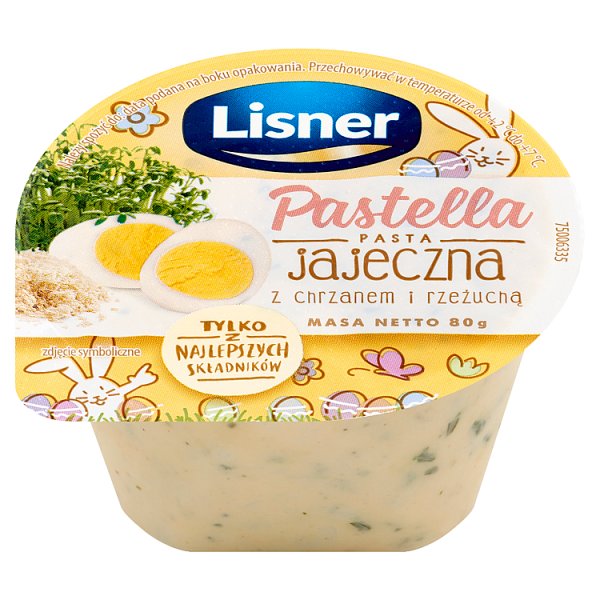 Lisner Pastella Pasta jajeczna z chrzanem i rzeżuchą 80 g