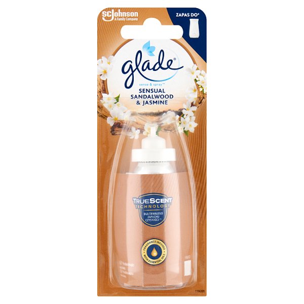 Glade Sense &amp; Spray Sensual Sandalwood &amp; Jasmine Zapas do automatycznego odświeżacza powietrza 18 ml