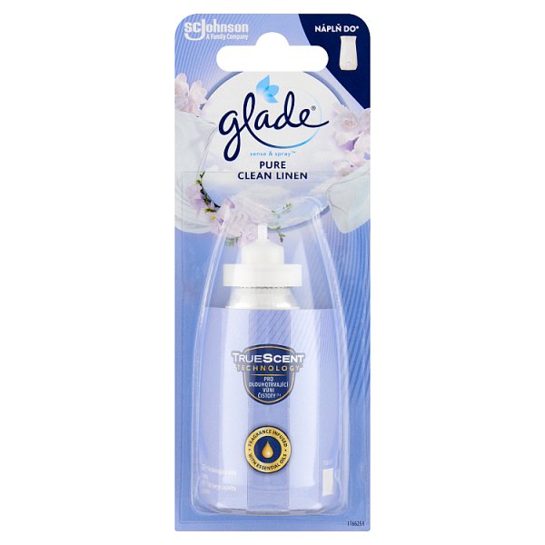 Glade Sense &amp; Spray Pure Clean Linen Zapas do automatycznego odświeżacza powietrza 18 ml
