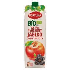 Fortuna Bio Sok 100 % tłoczony jabłko czarna porzeczka 1 l