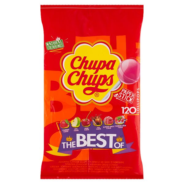Chupa Chups The Best Of Lizaki wielosmakowe 1440 g (120 sztuk)