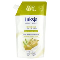 Luksja Creamy & Soft Kremowe mydło w płynie odżywcze oliwka i jogurt 400 ml