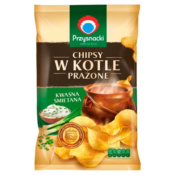 Przysnacki Chipsy w kotle prażone kwaśna śmietana 125 g