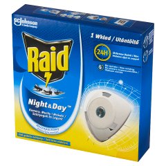 Raid Night & Day Komary muchy i mrówki Wkład do elektrofumigatora owadobójczego 2,25 g