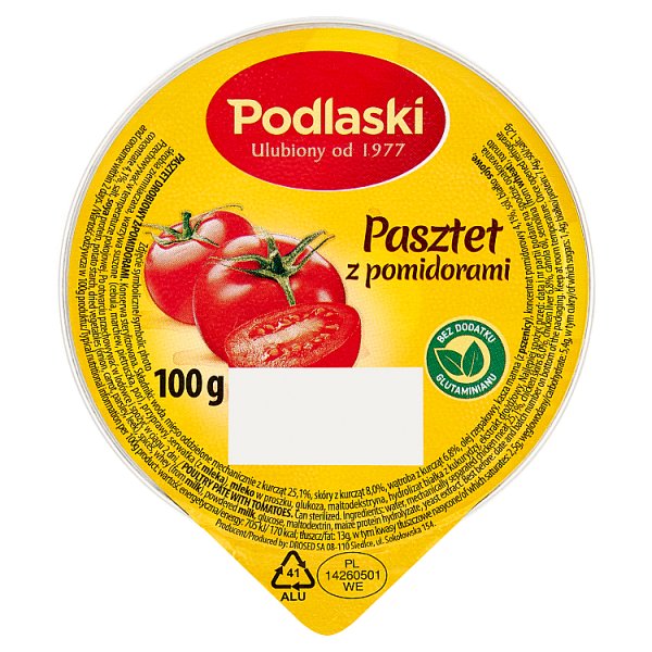 Podlaski Pasztet z pomidorami 100 g