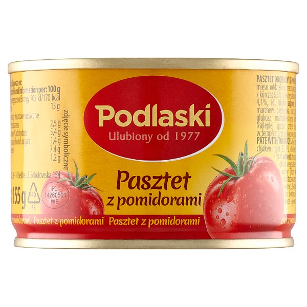 Podlaski Pasztet z pomidorami 155 g