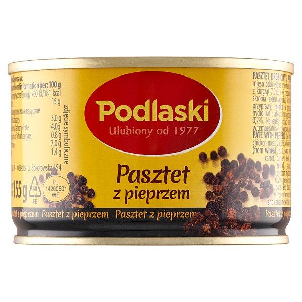 Podlaski Pasztet z pieprzem 155 g