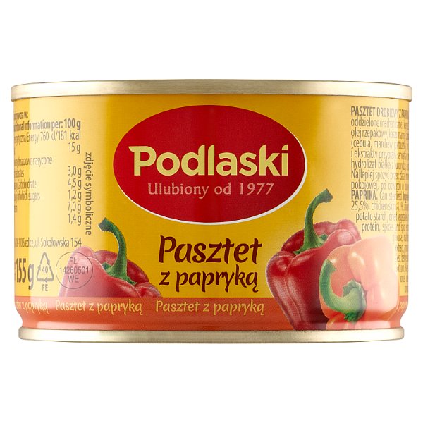 Podlaski Pasztet z papryką 155 g